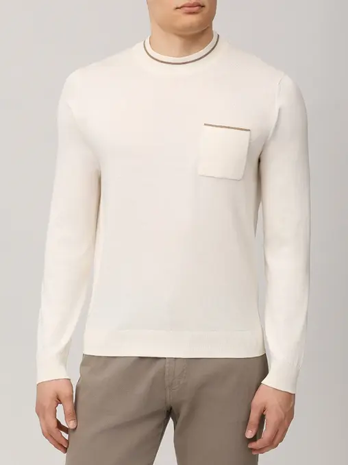 Джемпер из шелка и хлопка FIORONI CASHMERE