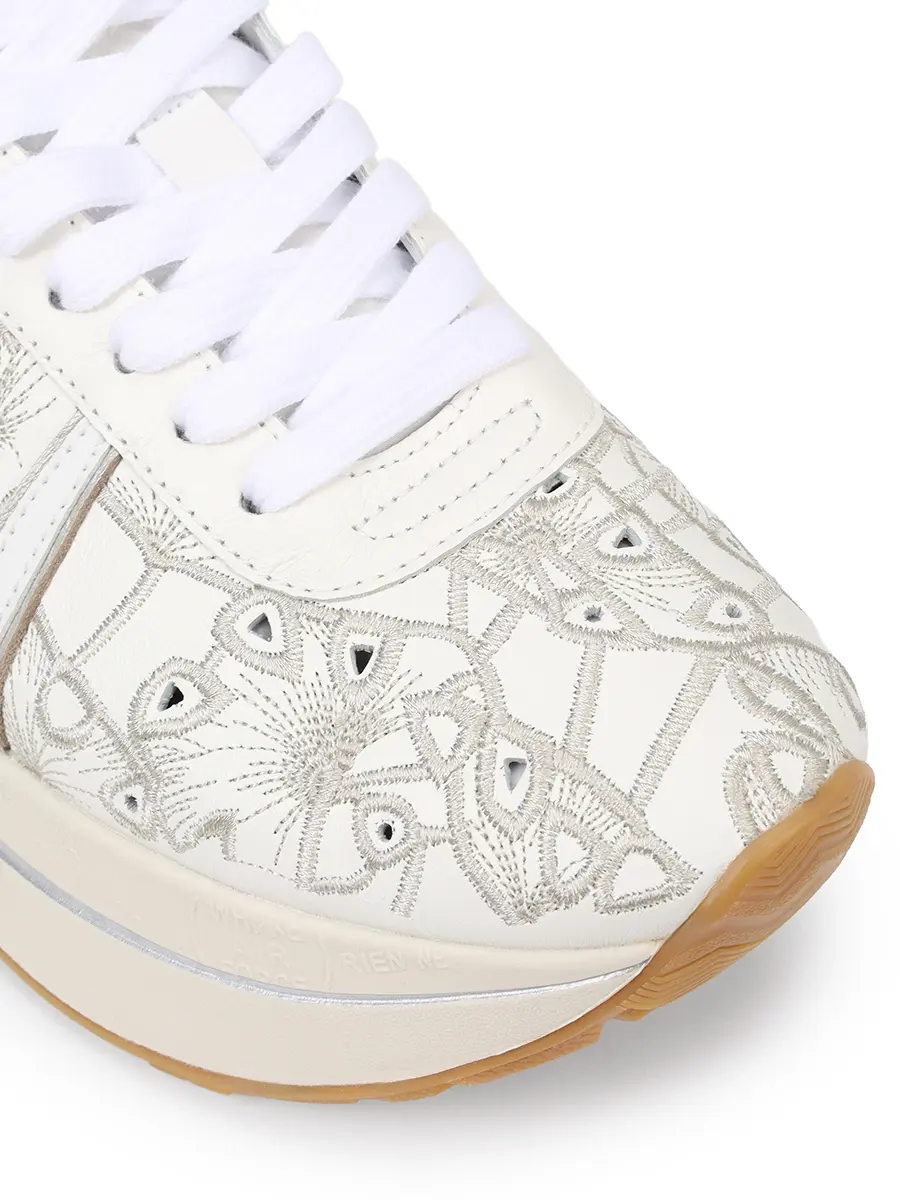 Кроссовки кожаные