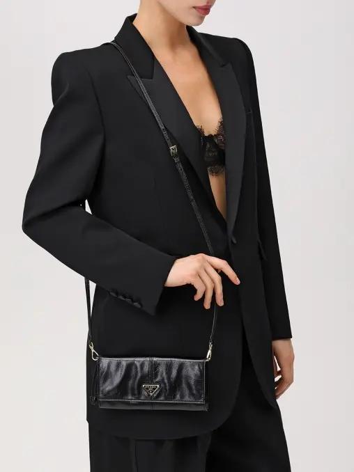 Клатч кожаный PRADA