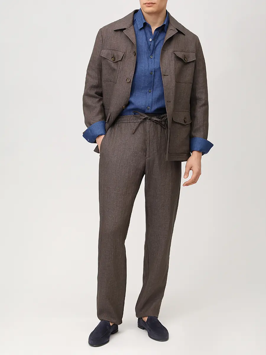 Рубашка Regular Fit льняная