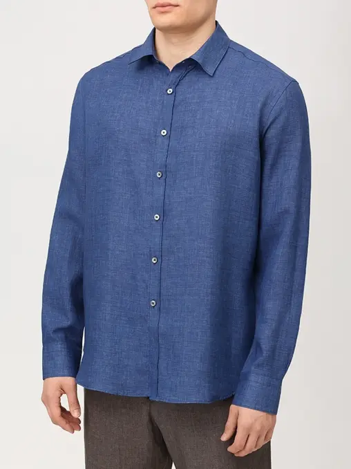 Рубашка Regular Fit льняная CANALI