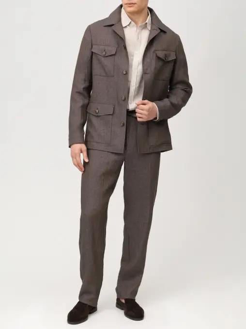 Рубашка Regular Fit льняная CANALI