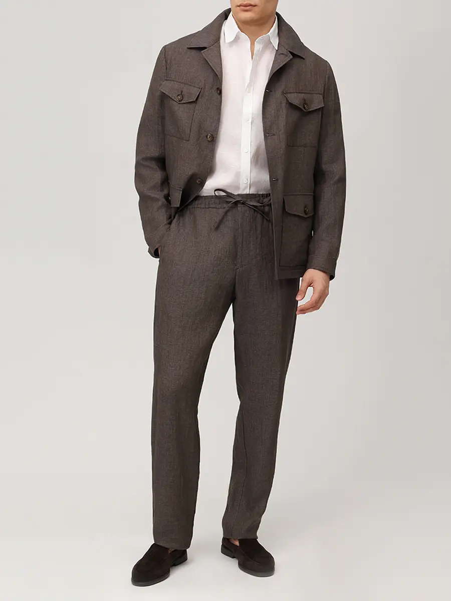 Рубашка Regular Fit льняная