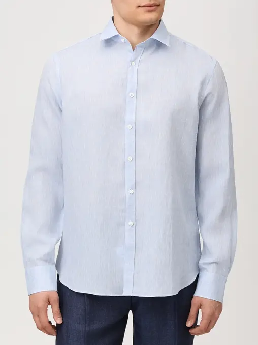 Рубашка Regular Fit льняная CANALI
