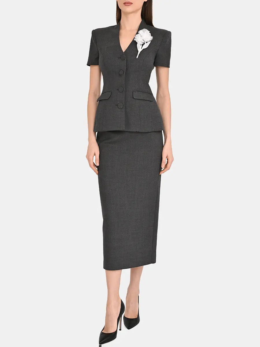 Платье однотонное