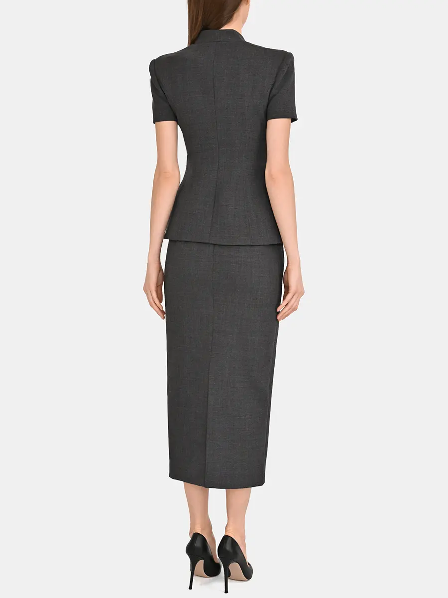 Платье однотонное