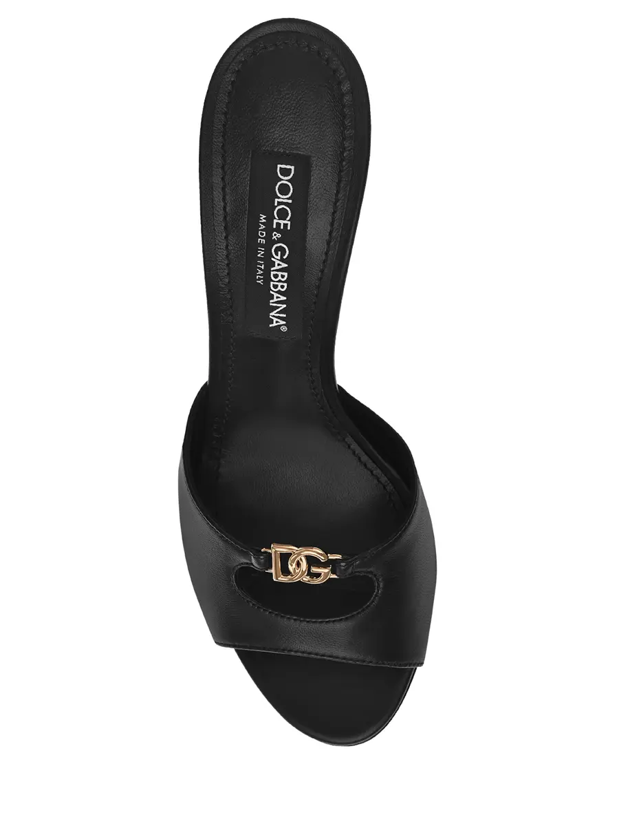 Мюли кожаные