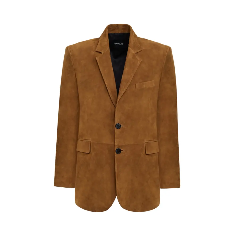 Пиджак замшевый