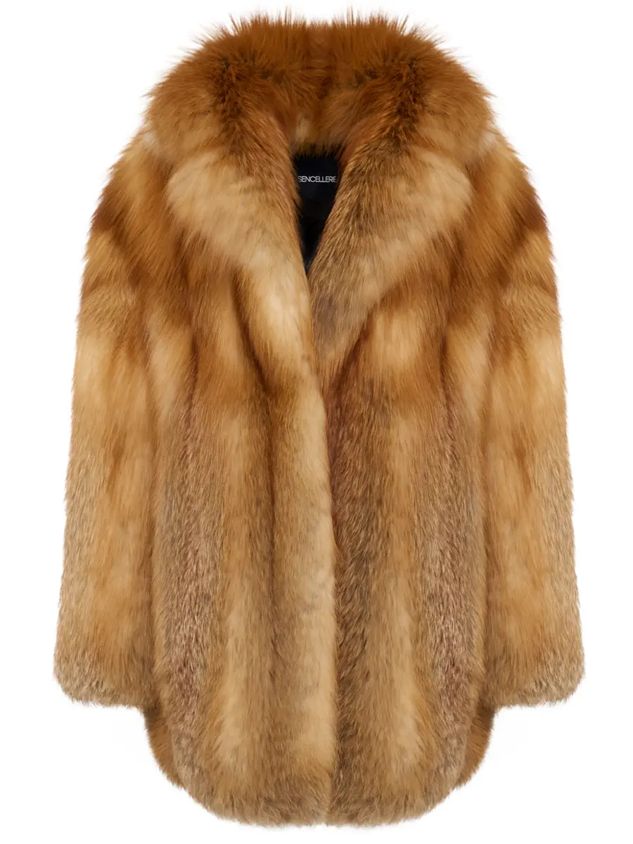 Полушубок из меха лисы