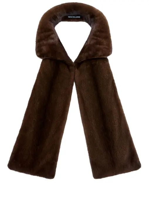 Шарф-стойка норковый SENCELLERIE