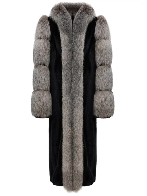 Шуба из меха норки и лисы SENCELLERIE