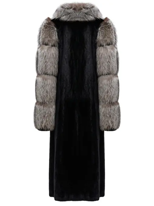 Шуба из меха норки и лисы SENCELLERIE