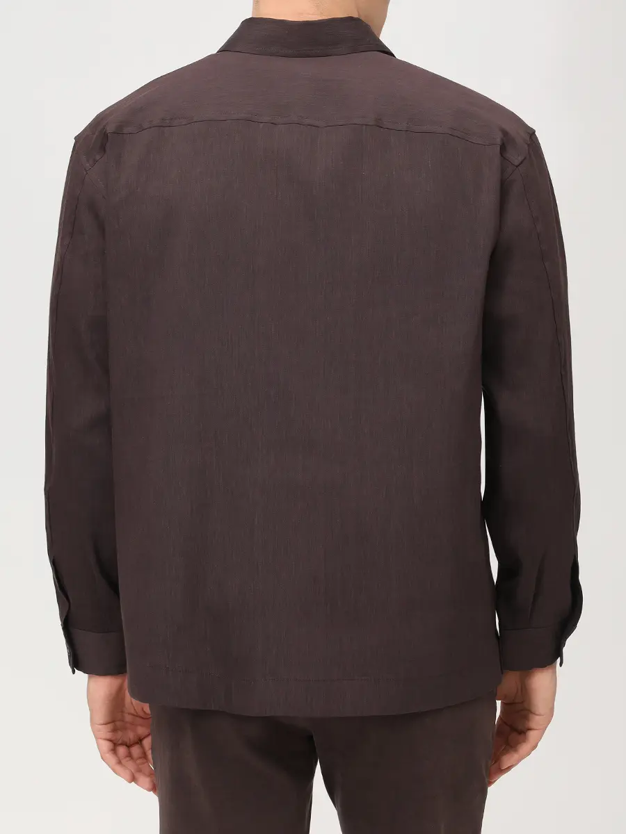 Рубашка Regular Fit изо льна и вискозы