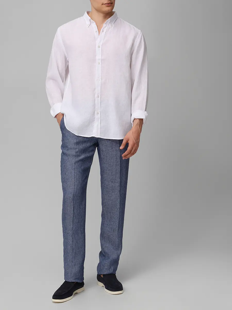 Рубашка Regular Fit льняная