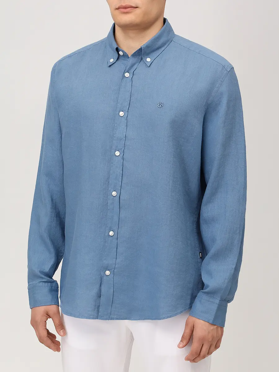 Рубашка Regular Fit льняная