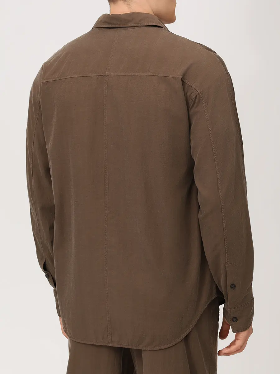 Рубашка Regular Fit однотонная