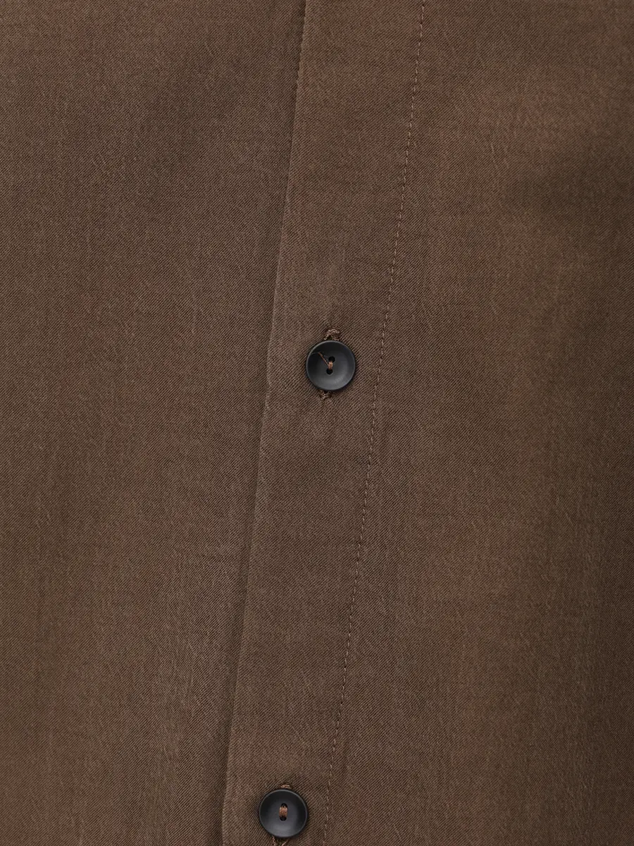 Рубашка Regular Fit однотонная