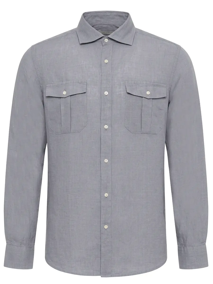 Рубашка Slim Fit льняная