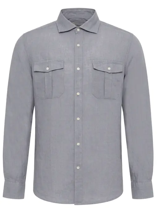 Рубашка Slim Fit льняная PAUL TAYLOR