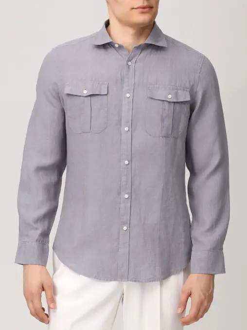 Рубашка Slim Fit льняная PAUL TAYLOR