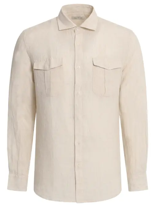 Рубашка Slim Fit льняная PAUL TAYLOR