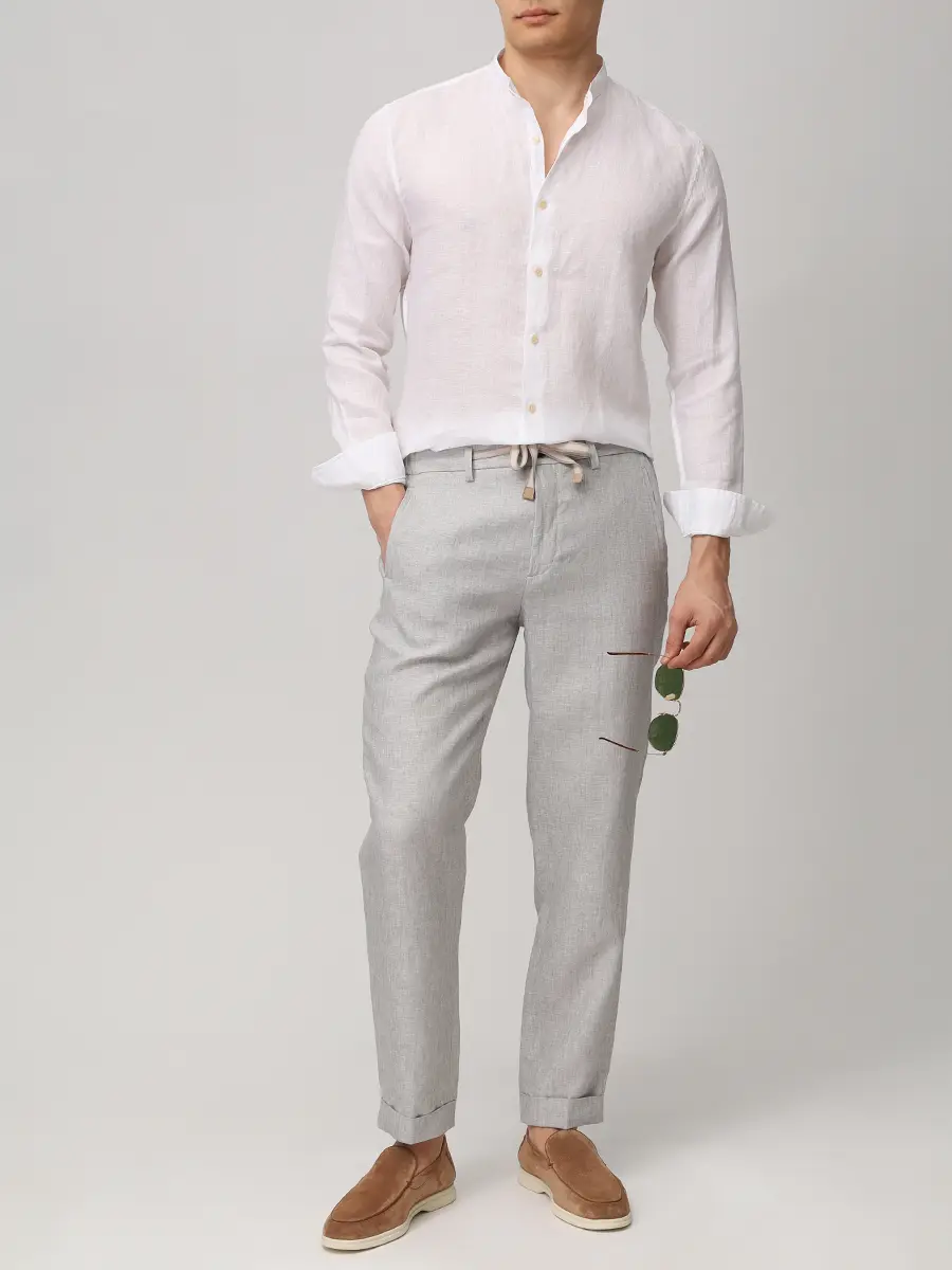Рубашка Slim Fit льняная