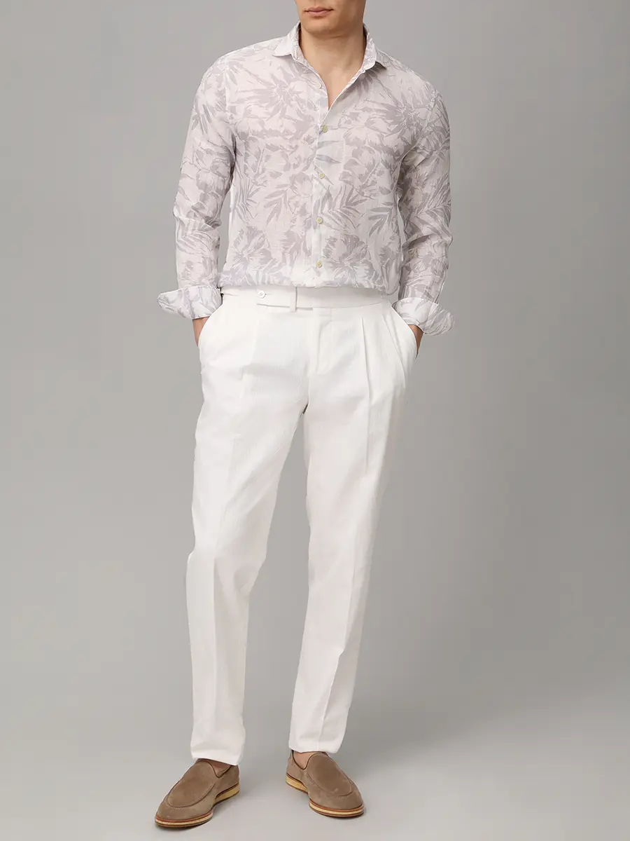 Рубашка Slim Fit льняная