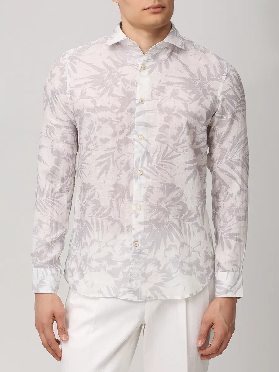 Рубашка Slim Fit льняная