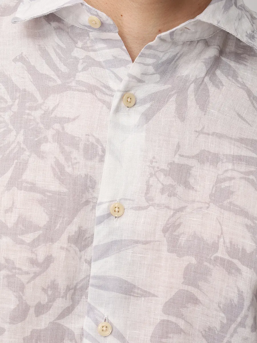 Рубашка Slim Fit льняная