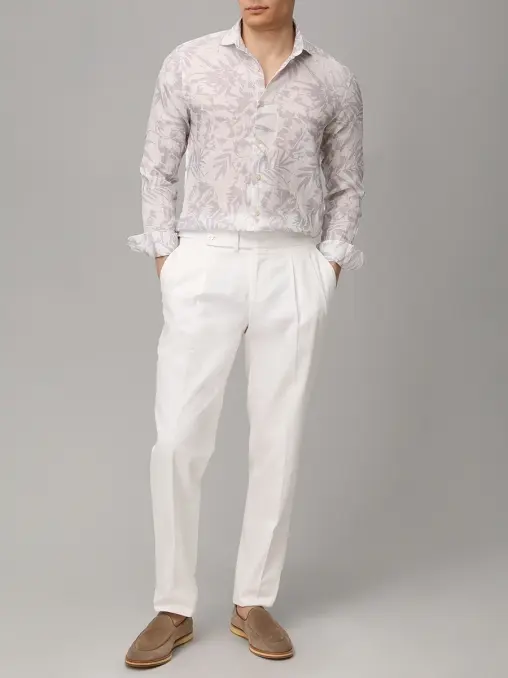 Рубашка Slim Fit льняная PAUL TAYLOR