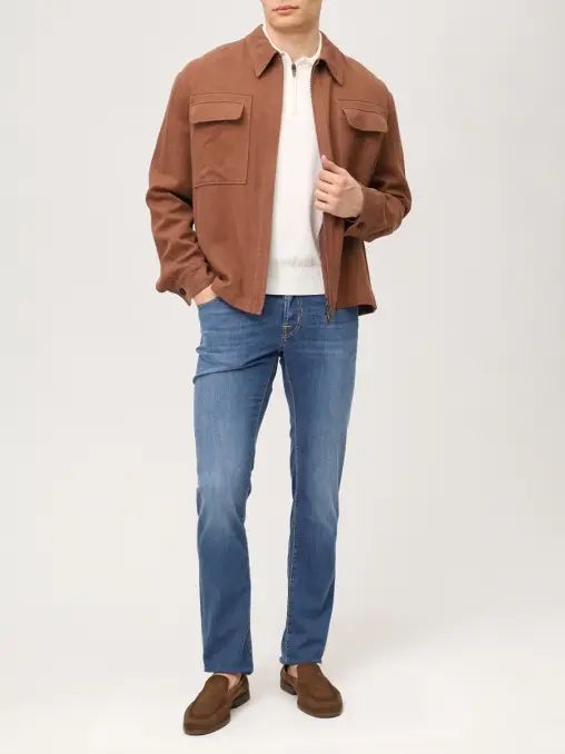 Джинсы Slim Fit хлопковые JACOB COHEN