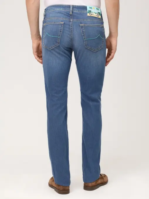 Джинсы Slim Fit хлопковые JACOB COHEN