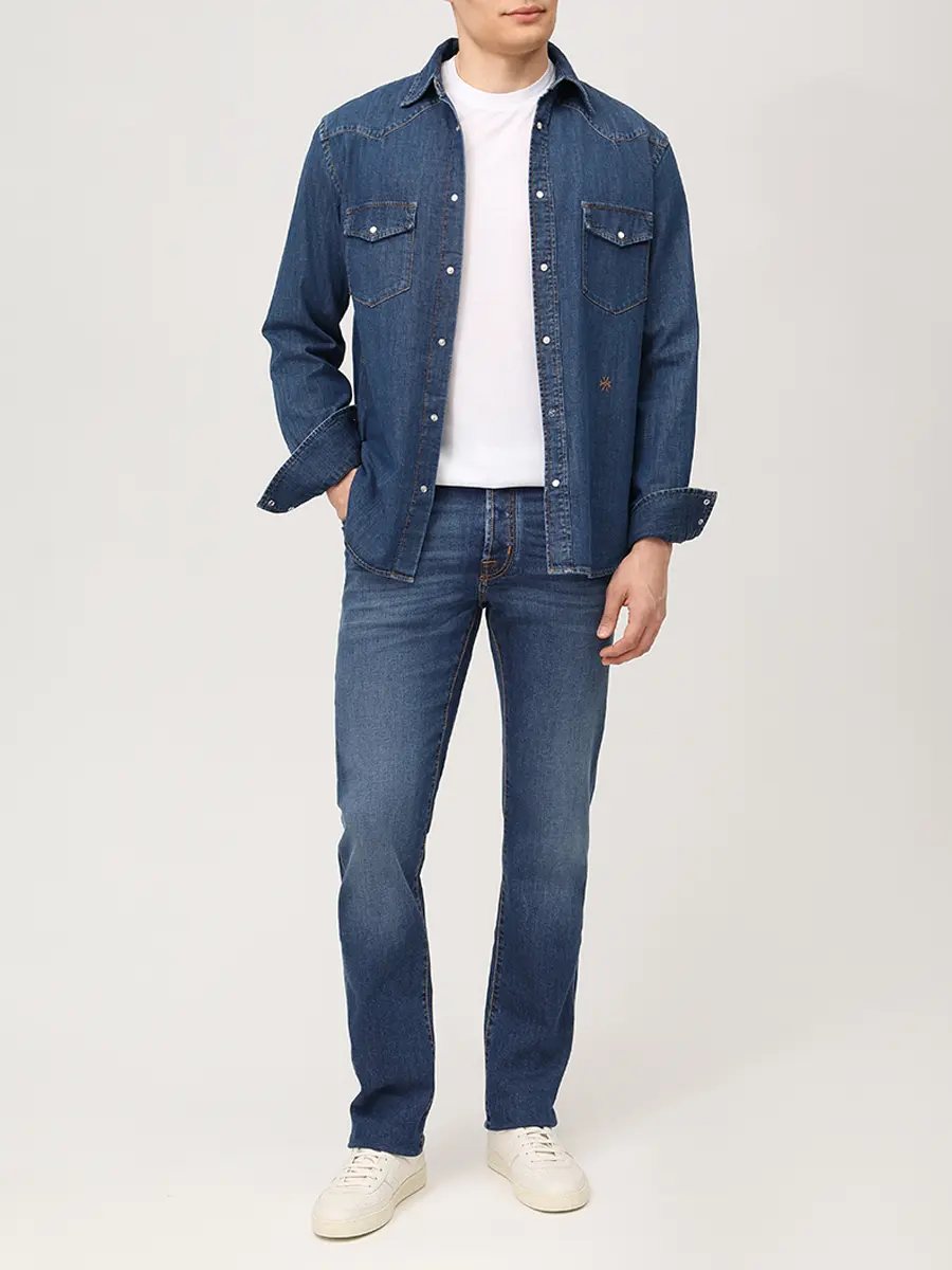 Джинсы Slim Fit хлопковые
