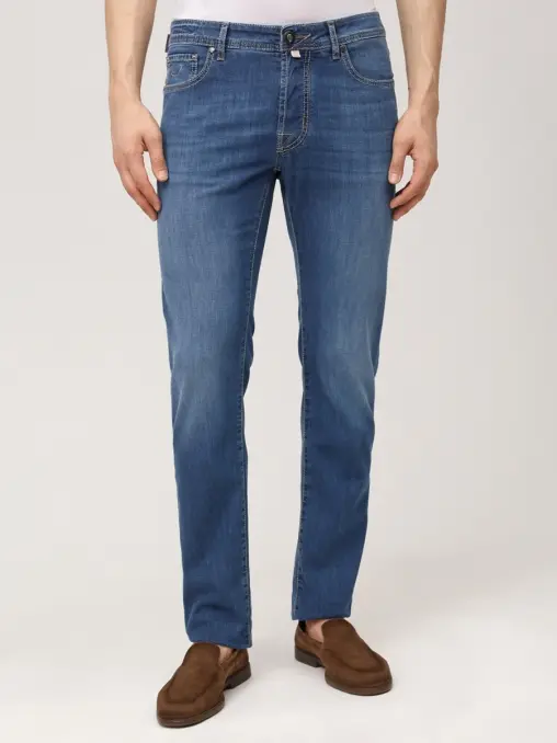 Джинсы Slim Fit хлопковые JACOB COHEN
