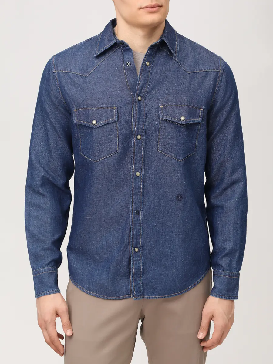 Рубашка Regular Fit джинсовая
