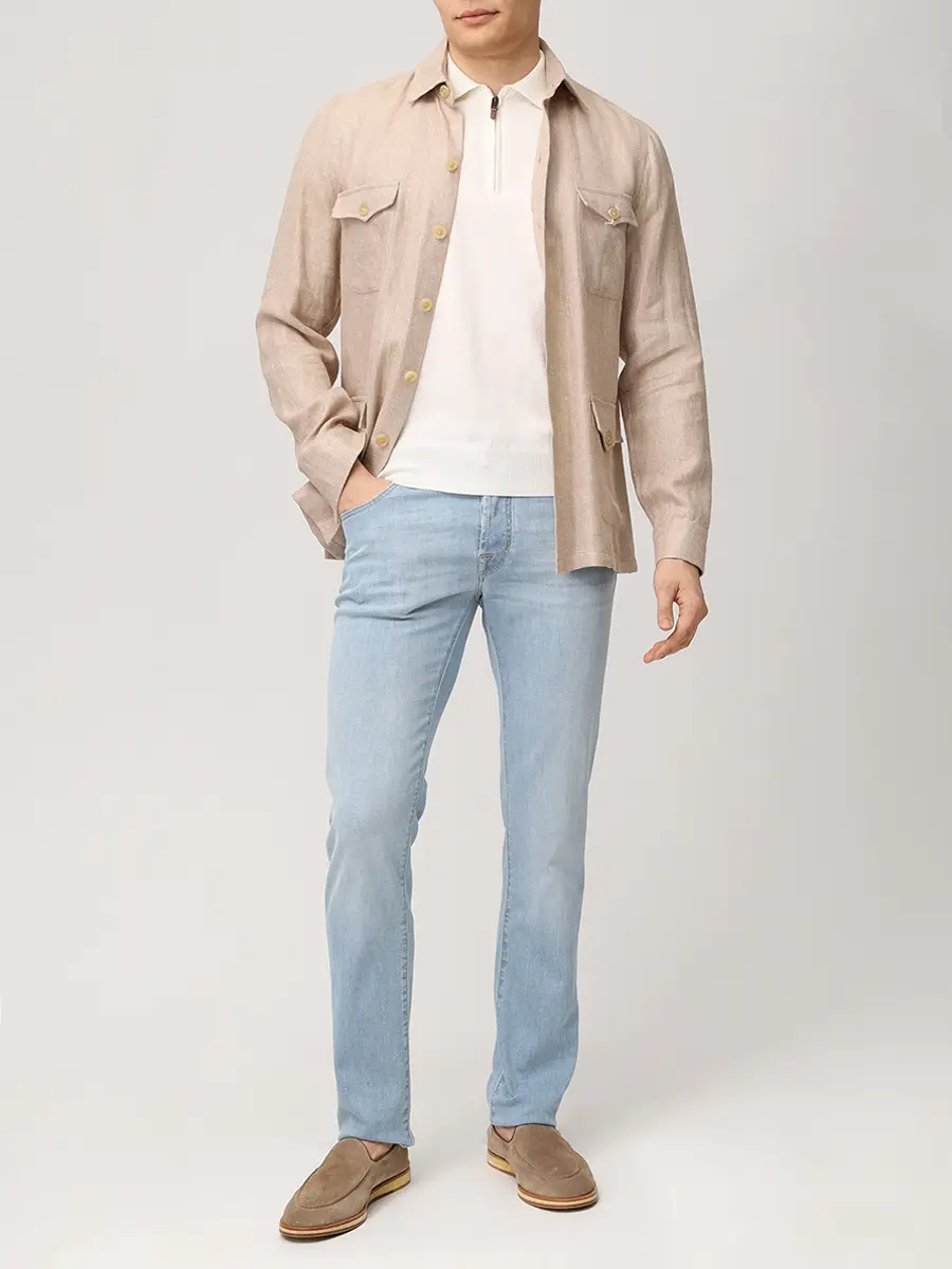 Джинсы Slim Fit хлопковые