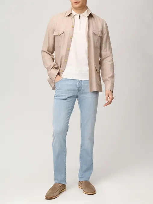 Джинсы Slim Fit хлопковые JACOB COHEN