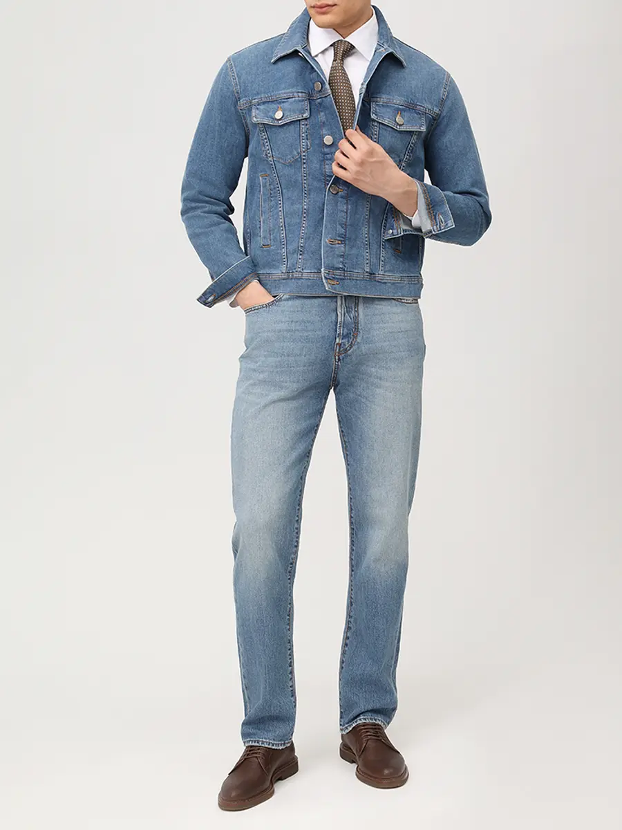 Джинсы Regular Fit хлопковые