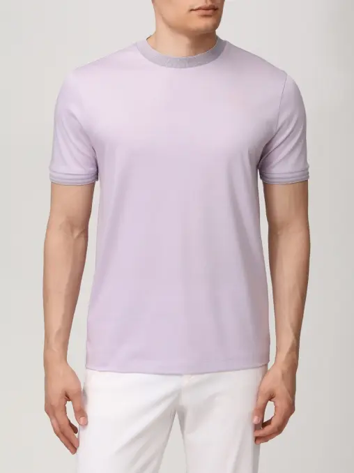 Футболка Slim Fit хлопковая BOSS