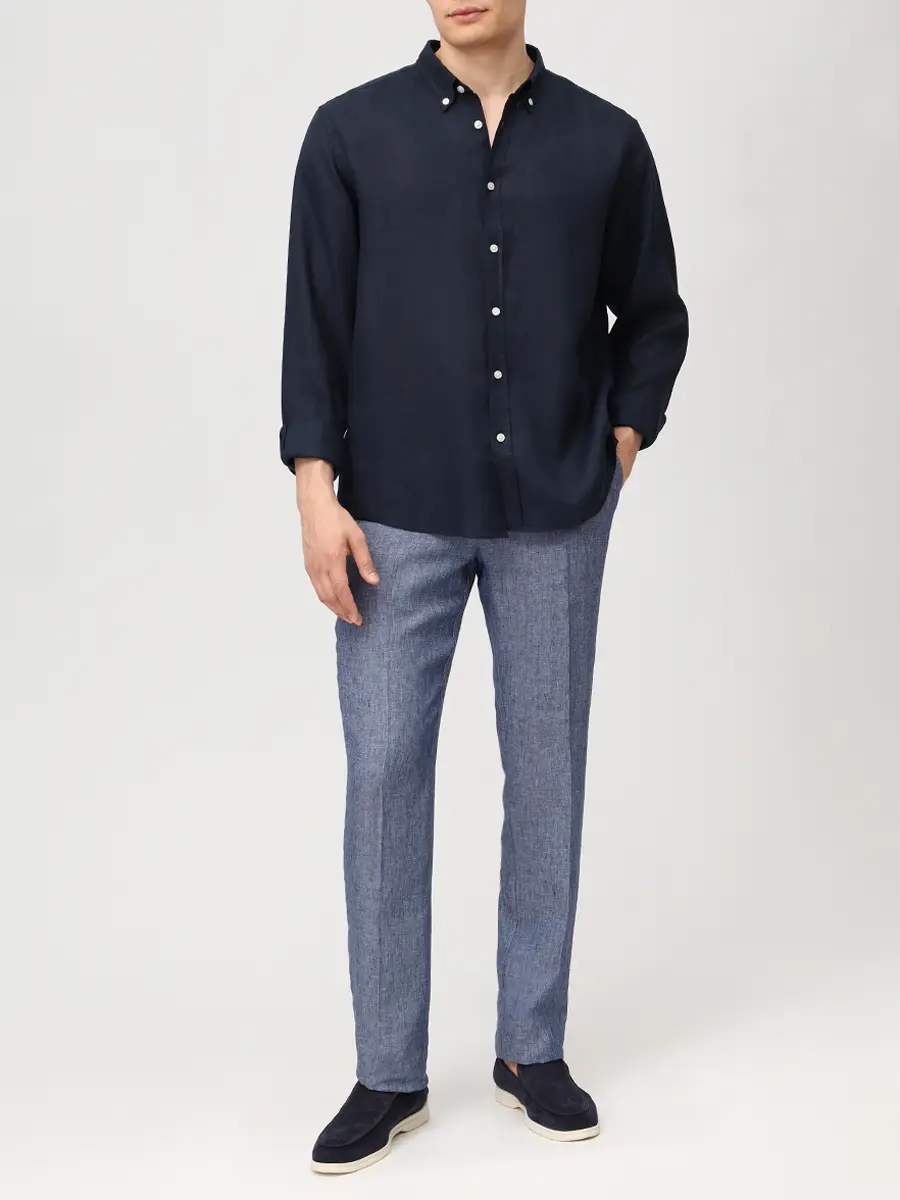 Рубашка Regular Fit льняная