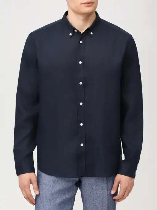 Рубашка Regular Fit льняная BOSS