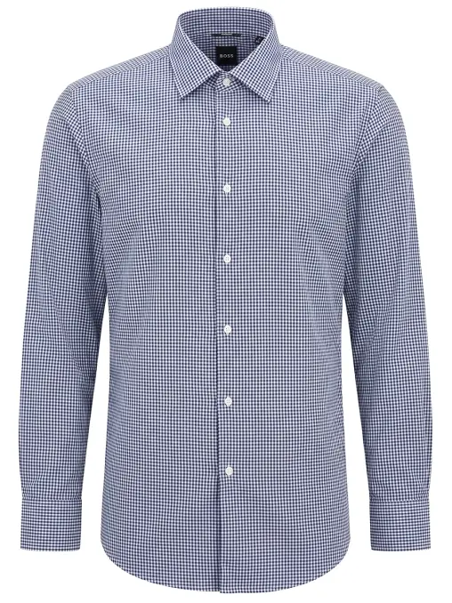 Рубашка Slim Fit в клетку BOSS