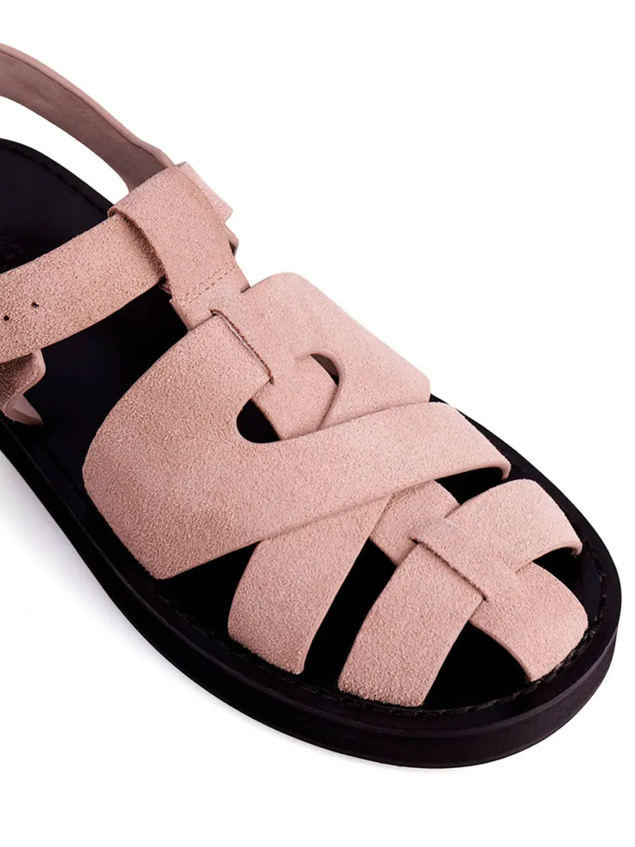 Сандалии кожаные