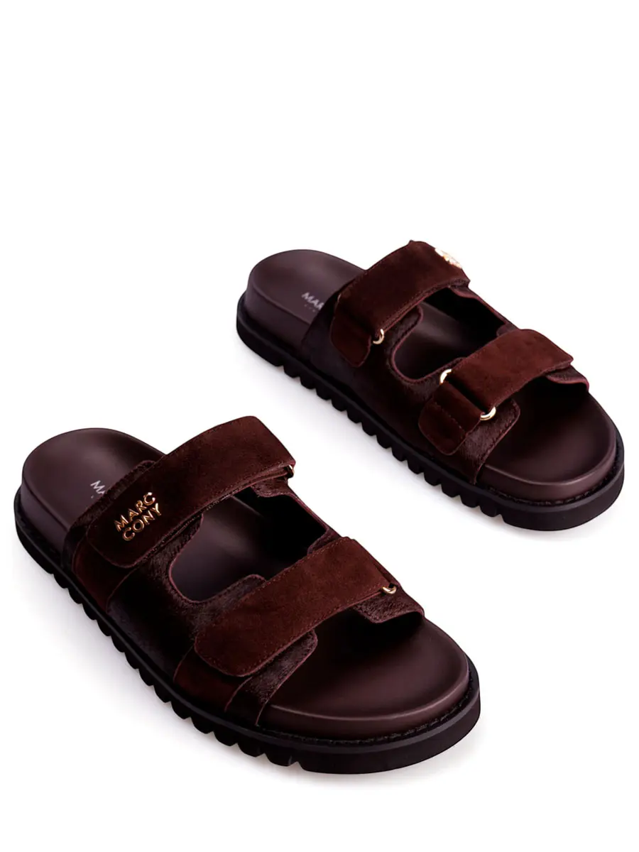 Шлепанцы кожаные