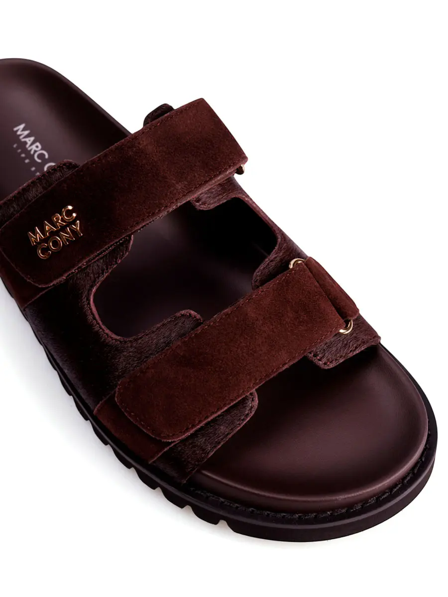 Шлепанцы кожаные