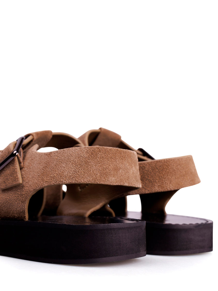 Сандалии кожаные