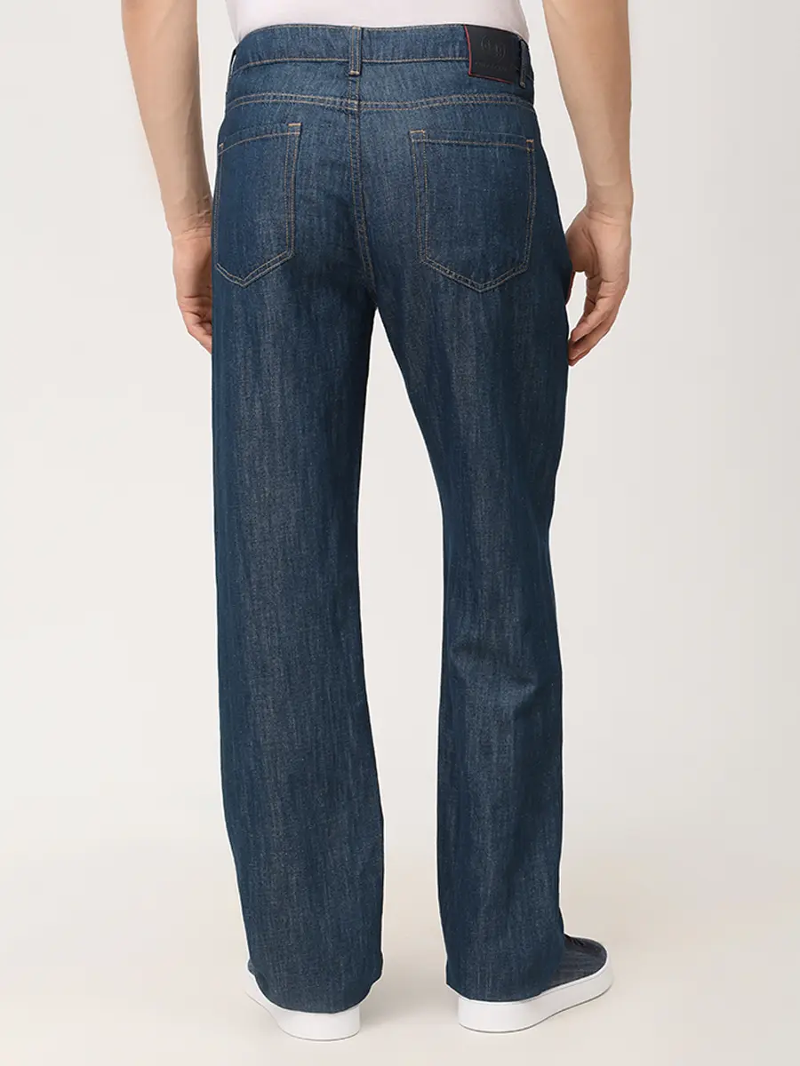 Джинсы изо льна и хлопка