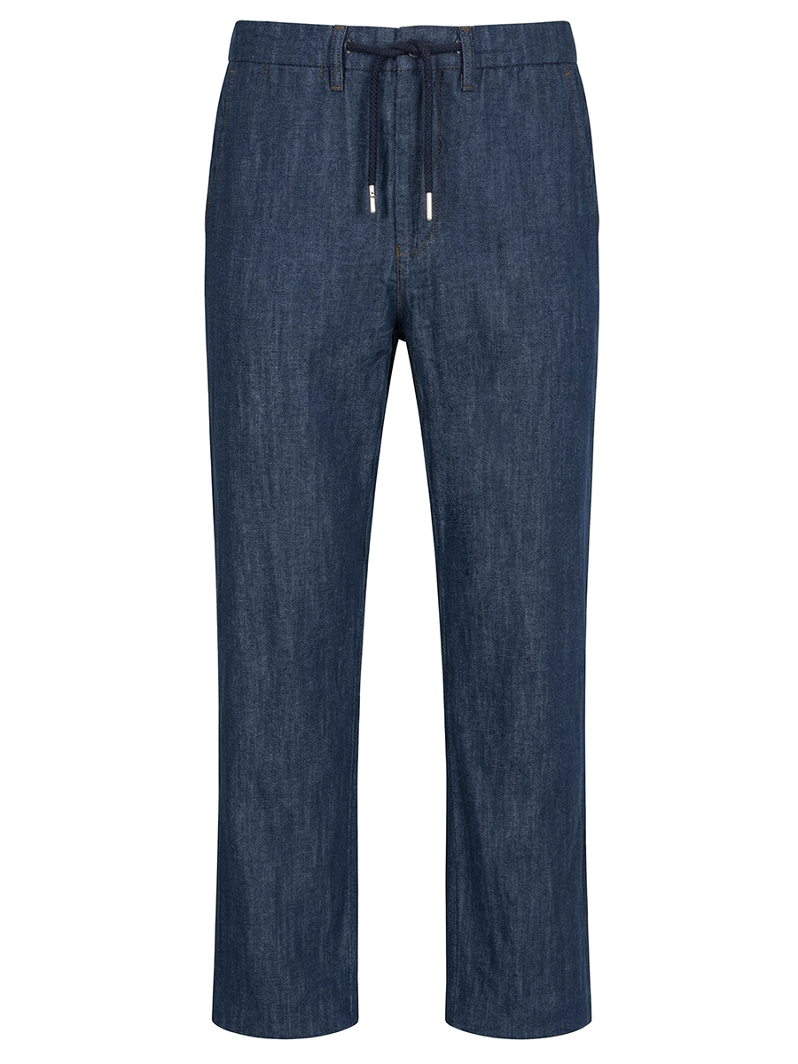 Брюки из хлопка и льна