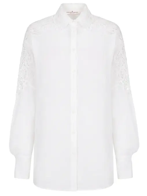 Блуза из волокна китайской крапивы ERMANNO SCERVINO