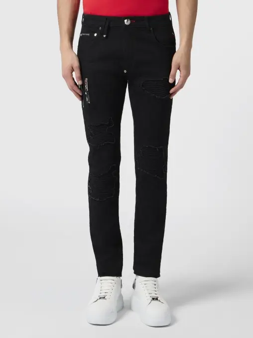 Джинсы хлопковые PHILIPP PLEIN
